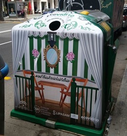 Contenedor de vidrio.