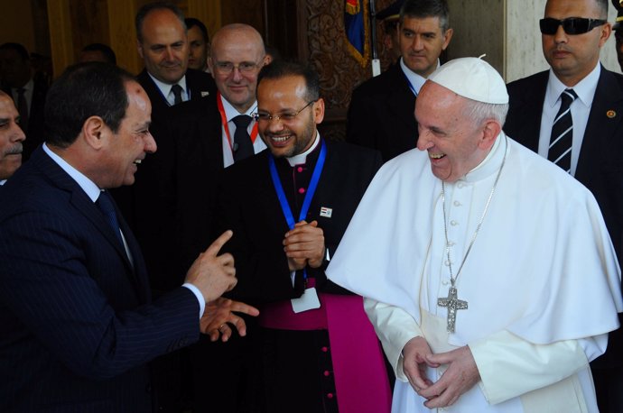 El Papa con Al-Sisi en Egipto