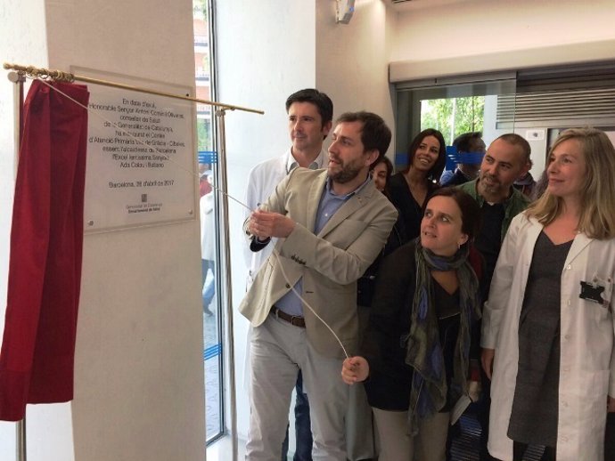 El conseller de Salud, Toni Comín, inaugura el CAP Vila de Gràcia-Cibeles