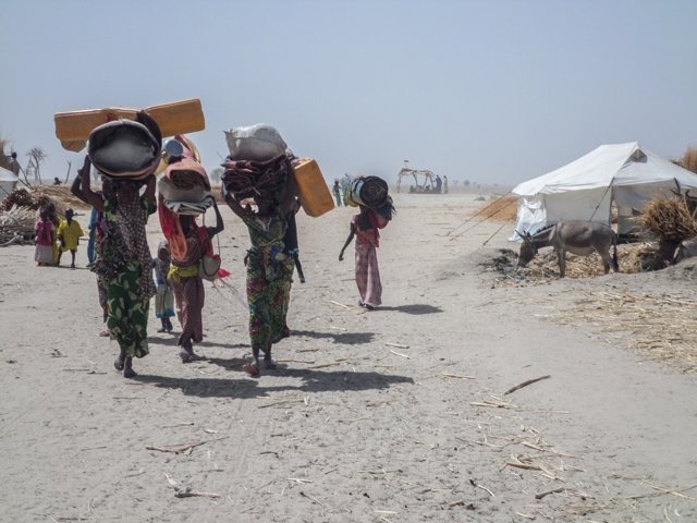 Desplazados internos en Rann (Nigeria)
