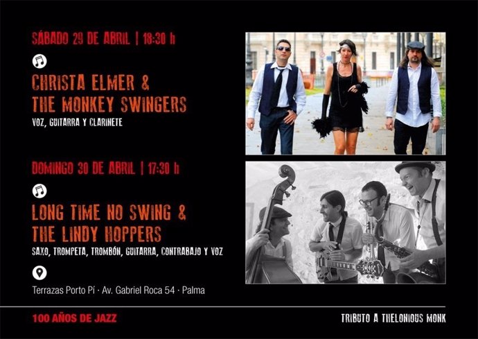 Conciertos swing Día Internacional del Jazz Mallorca