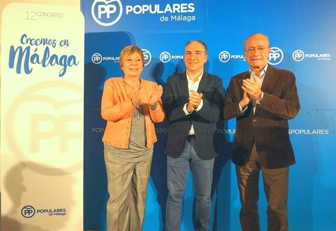 Celia Villalobos, Elías Bendodo y Paco de la Torre PP Málaga partido sucesión