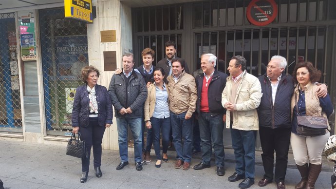 Rueda de prensa del equipo del alcalde de Porcuna, Miguel Moreno, en Jaén