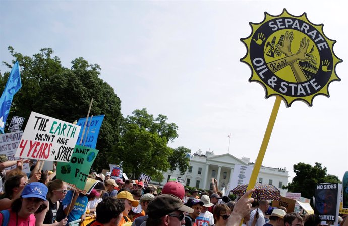 Manifestación ecologista en Washington