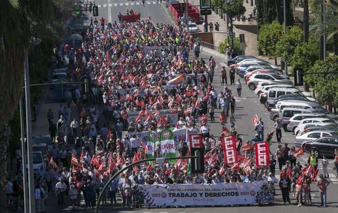 Manifestación del 1 de mayo de 2016 en Córdoba