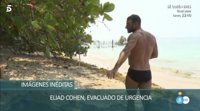 Eliad Cohen evacuado de urgencias de la isla de Supervivientes 2017