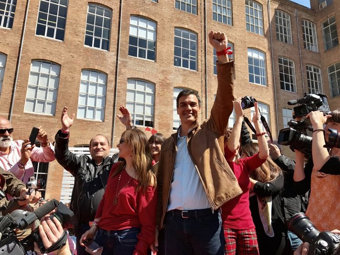 L'ex-secretari general del PSOE i aspirant a la reelecció, Pedro Sánchez