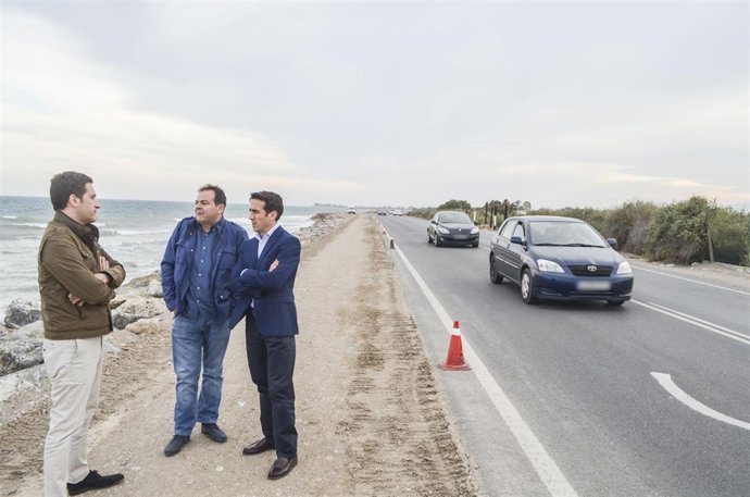 Obras para el nuevo arcén transitable de la AL-3202 