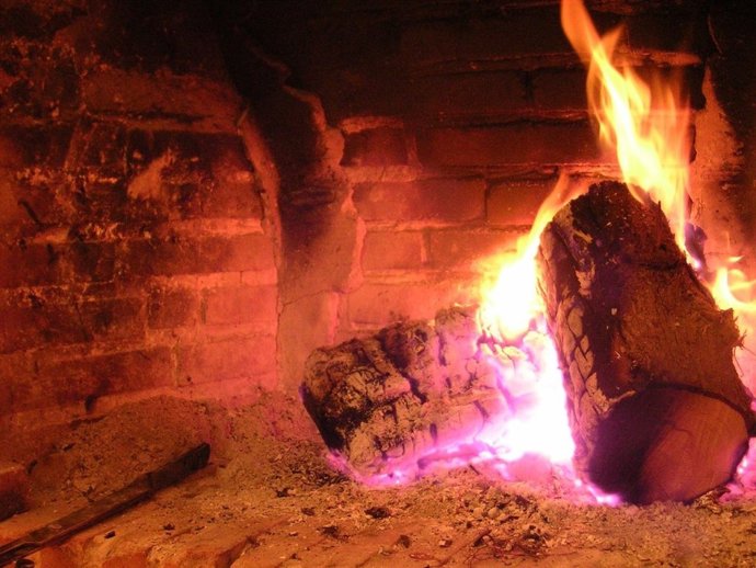 Chimenea, fuego, lumbre