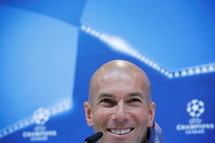 Zinedine Zidane, entrenador del Real Madrid en rueda de prensa previa al RM-ATM
