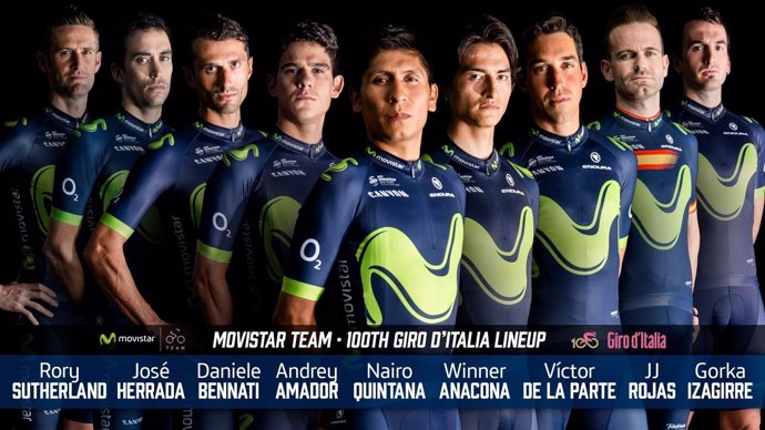 Nairo Quintana liderará al Movistar Team en el Giro 2017