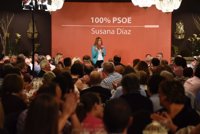 Susana Díaz ve las primarias "como la antesala" de la victoria del PSOE si se centran en lo que importa a la gente