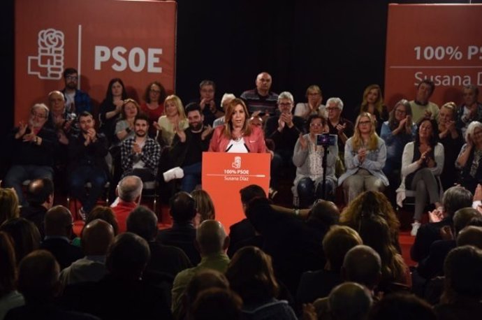 Susana Díaz en un acto en La Coruña