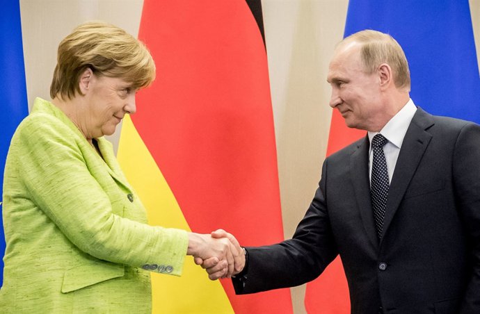 Angela Merkel i Vladimir Putin