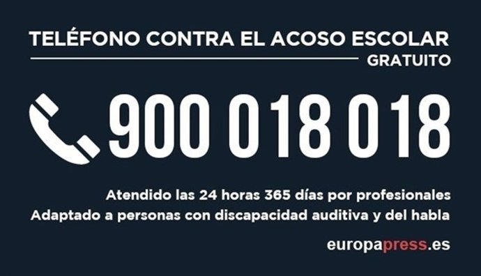 Teléfono contra el acoso escolar