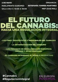 Podemos defiende en Bruselas la regulación integral del cannabis 