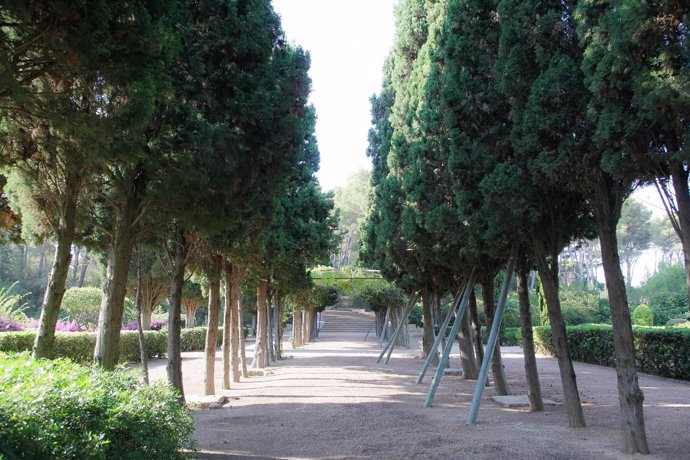 Vista general de los Jardines de Marivent en Palma