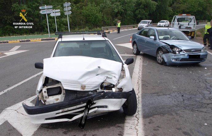 Imagen de uno de los accidentes