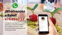 La concursante valenciana de Top Chef invita a los comensales a mandar opiniones y propuestas por WhatsApp