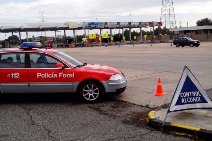 Control de alcoholemia de la Policía Foral