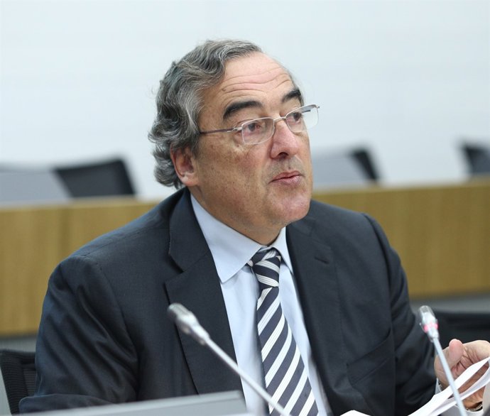 El president de la CEOE, Juan Rosell, en un acte