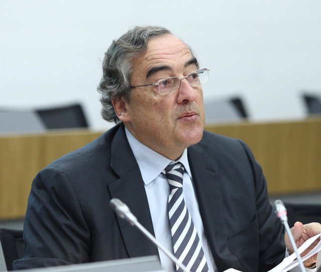 El president de la CEOE, Juan Rosell, en un acte