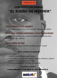 AmiArte celebra este jueves un concierto y picoteo solidario en apoyo a un joven inmigrante camerunés enfermo de cáncer