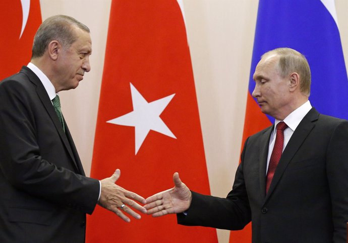 Recep Tayyip Erdogan y Vladimir Putin