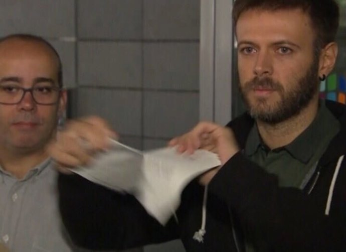Oriol Lladó i Josep Téllez, regidors de l'Ajuntament de Badalona