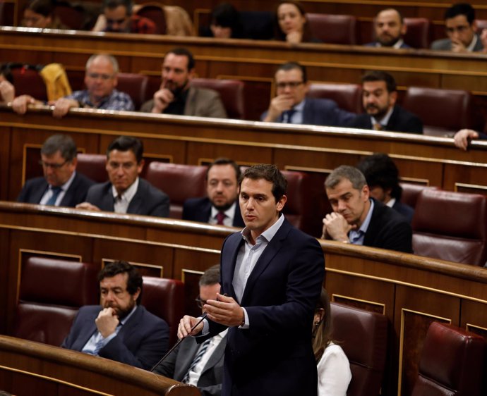 Albert Rivera y diputados de Ciudadanos