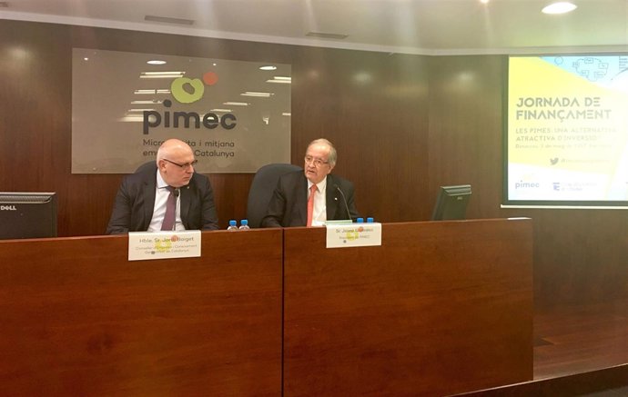 Jordi Baiget y Josep González, durante la jornada