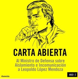 Amnistía Internacional traslada preocupación por detención de Leopoldo López