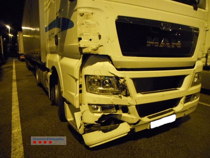 Tráiler accidentat en Castellbisbal