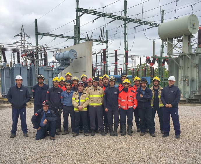 Formació de bombers sobre riscos elèctrics