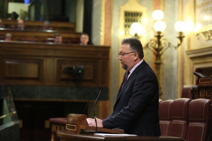 El diputado de Foro Asturias, Isidro Matínez Oblanca, en el Congreso