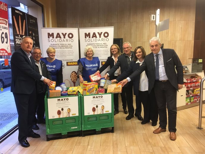 Gadis organiza 'Mayo solidario' para ayudar a bancos de alimentos.