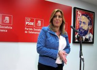 Susana Díaz considera "espectacular" el número de avales que ha logrado y reconoce que no esperaba "tanto"