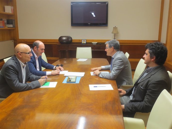 Guillén se ha reunido hoy con el alcalde de Alcañiz