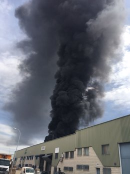 Incendio en la localidad de Arganda