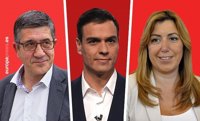 Pedro Sánchez recoge más de 6.000 avales en Catalunya, Díaz un millar y Patxi López unos 500