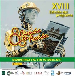 Cartel de la XVIII edición de Ciencia en Acción