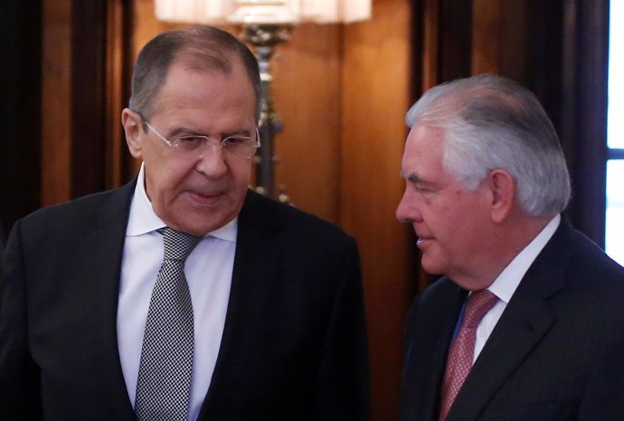 Sergei Lavrov y Rex Tillerson