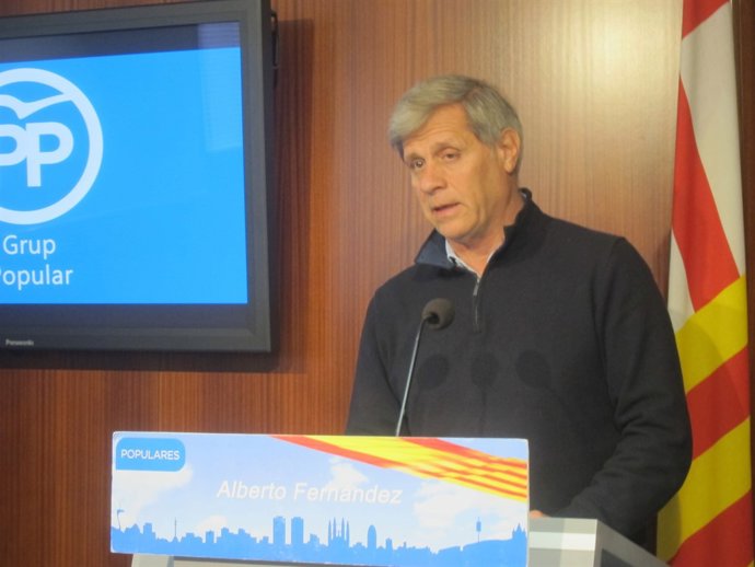   El Líder Del PP A Barcelona, Alberto Fernández                             