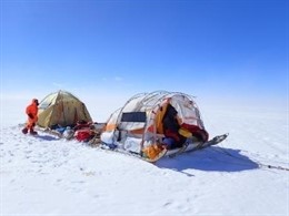 Trineo de Viento en la Expedición de Groenlandia de Ramón Larramendi