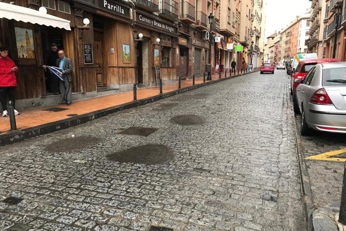Adoquines en la calle Predicadores