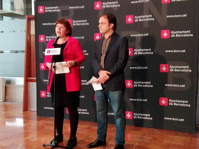 Els tinents d'alcalde Laia Ortiz i Jaume Asens