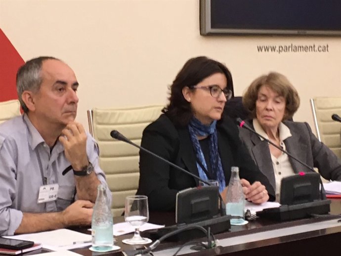 L'advocada Blanca Padrós en el Parlament