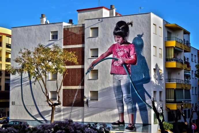 Estepona murales concurso internacional pintura aire libre arte edificio concurs