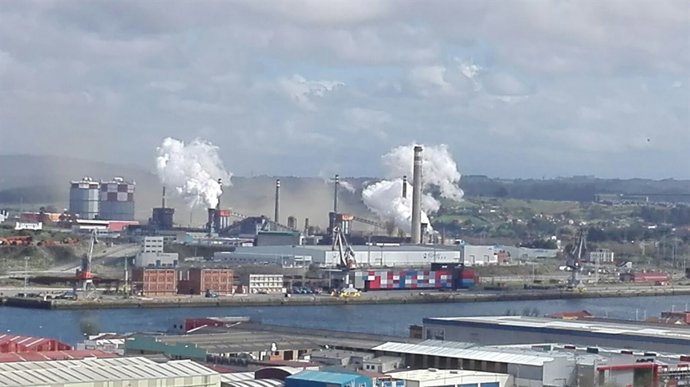 Nube de polvo en Avilés