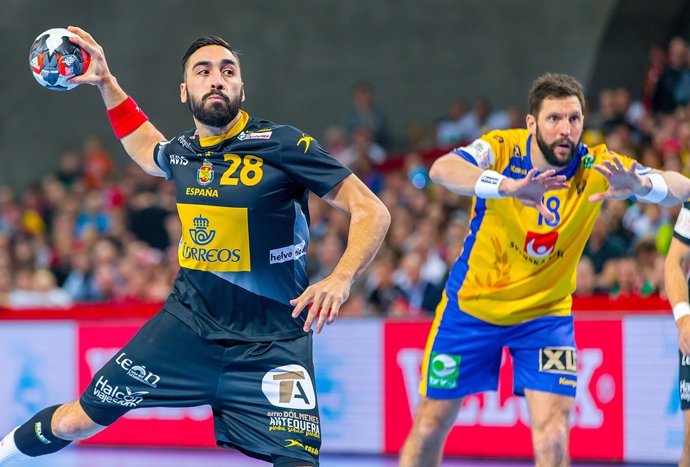 Valero Rivera en el Europeo de balonmano